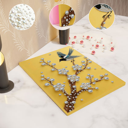 Branch With Bird - DIY Pearl Gem Art Diamond Painting Kits With Framefor Home Decor -30x40cm