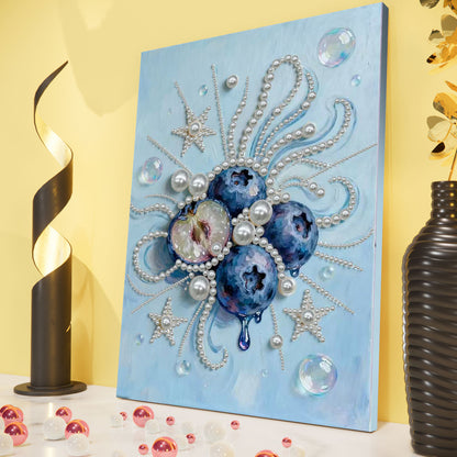 Blueberry - DIY Pearl Gem Art Diamond Painting Kits With Framefor Home Decor -30x40cm