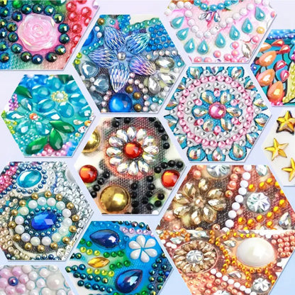 Girl on the Moon PU DIY 5D Diamond Painting Home Note Box (160 Blank Notepads)