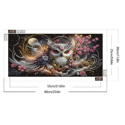 Dream Owl - Special Shaped Drill Diamond Painting 60*30CM