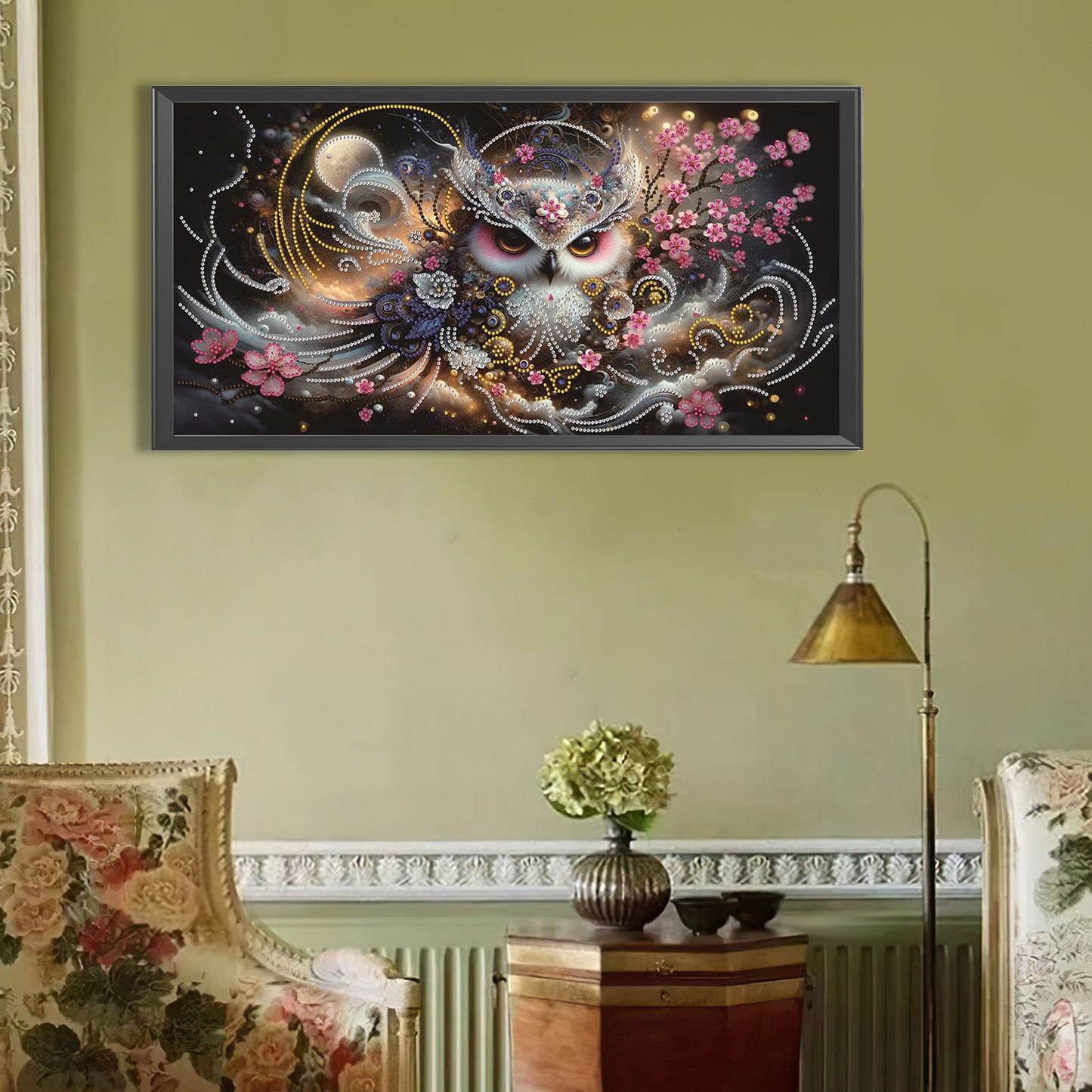 Dream Owl - Special Shaped Drill Diamond Painting 60*30CM