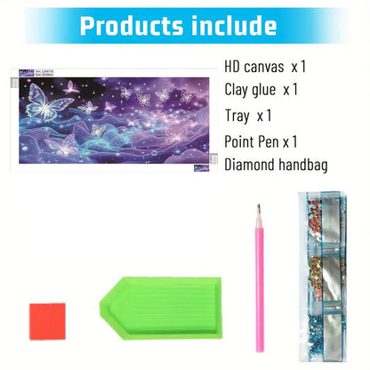 Dream Butterfly - Special Shaped Drill Diamond Painting 60*30CM