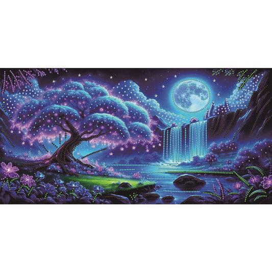 Dream Lake Landscape - Special Shaped Drill Diamond Painting 60*30CM