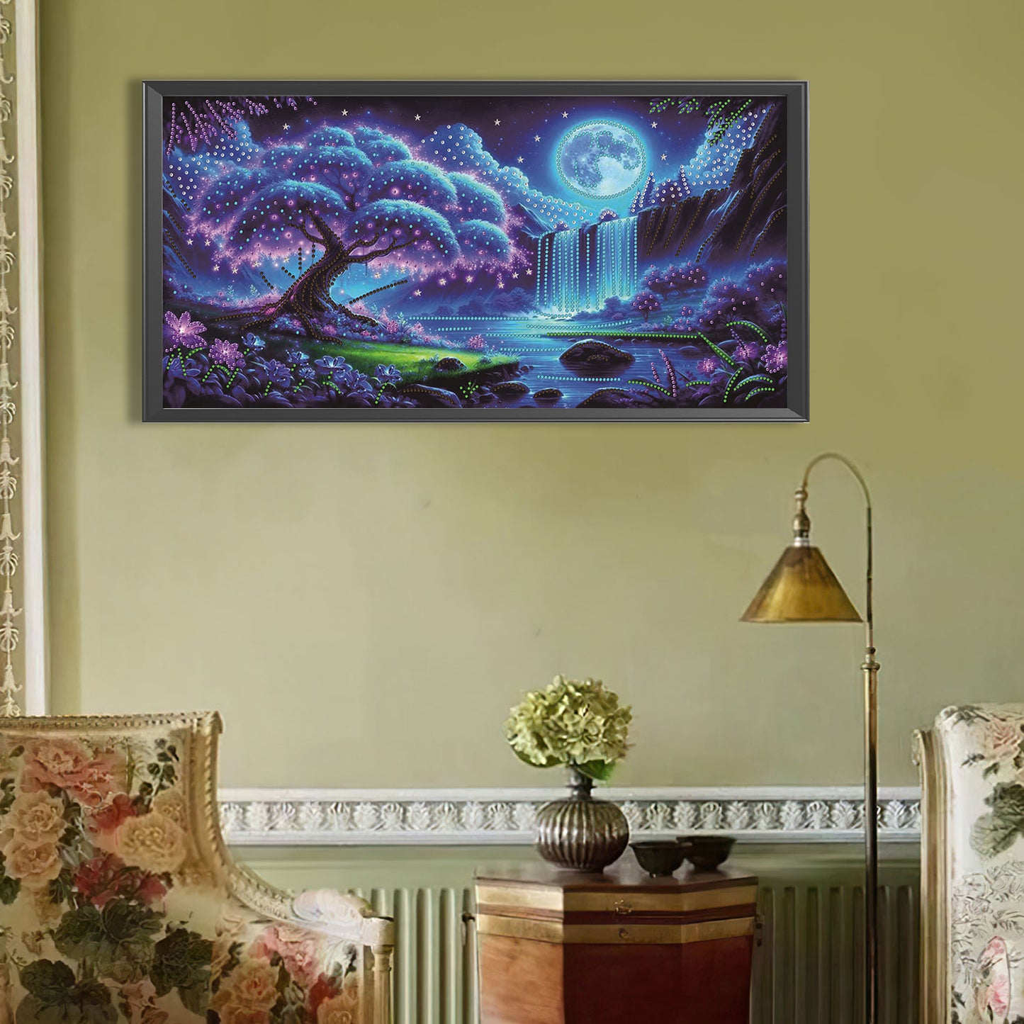 Dream Lake Landscape - Special Shaped Drill Diamond Painting 60*30CM