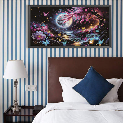 Dream Lake Landscape - Special Shaped Drill Diamond Painting 60*30CM