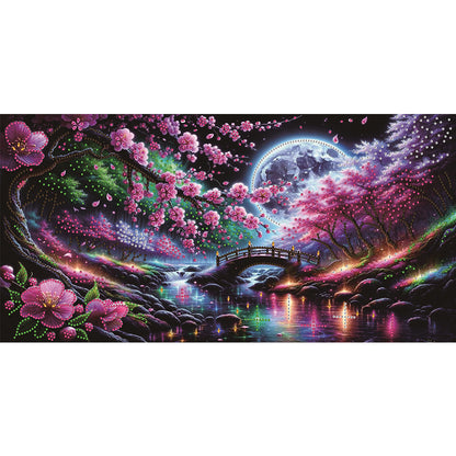 Dream Lake Landscape - Special Shaped Drill Diamond Painting 60*30CM