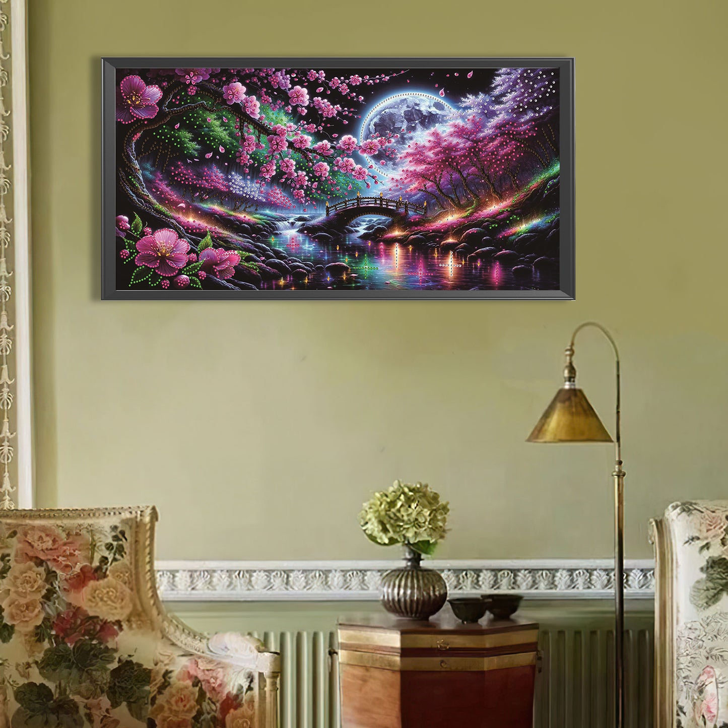 Dream Lake Landscape - Special Shaped Drill Diamond Painting 60*30CM