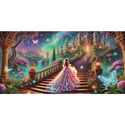 Dream Castle - Special Shaped Drill Diamond Painting 60*30CM