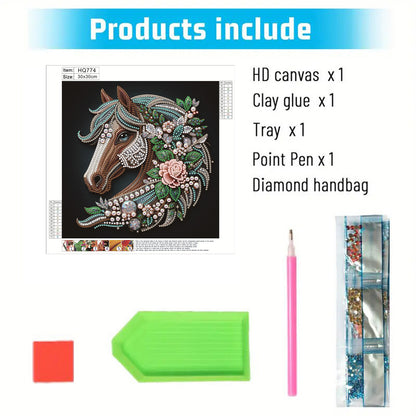 Horse - Special Shaped Drill Diamond Painting 30*30CM