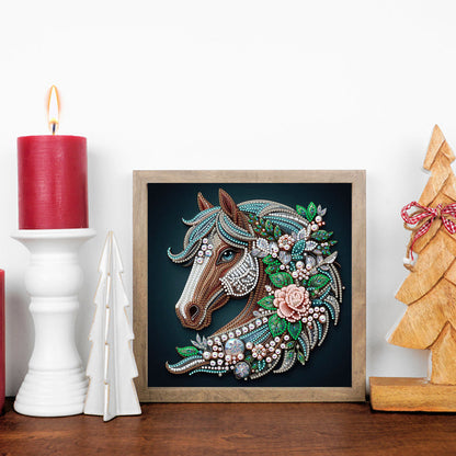 Horse - Special Shaped Drill Diamond Painting 30*30CM