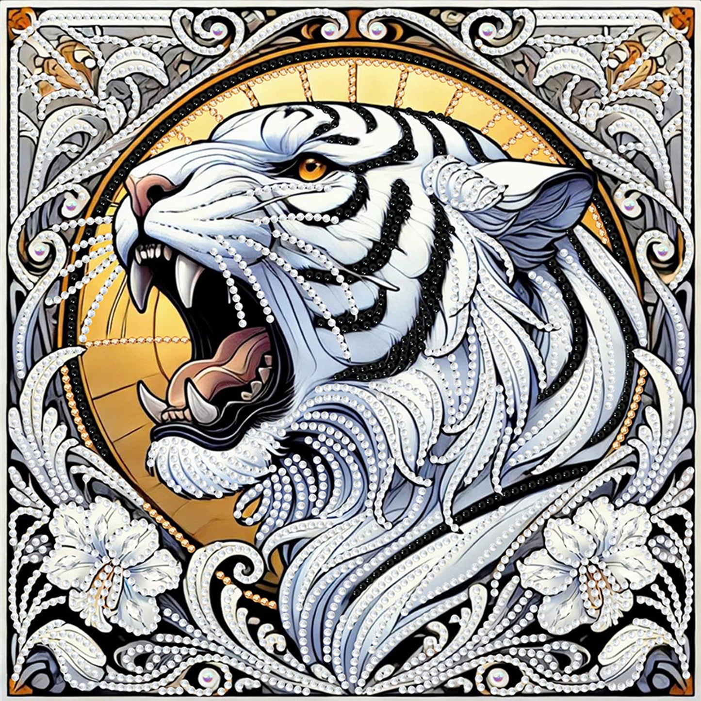 Tiger - Special Shaped Drill Diamond Painting 30*30CM