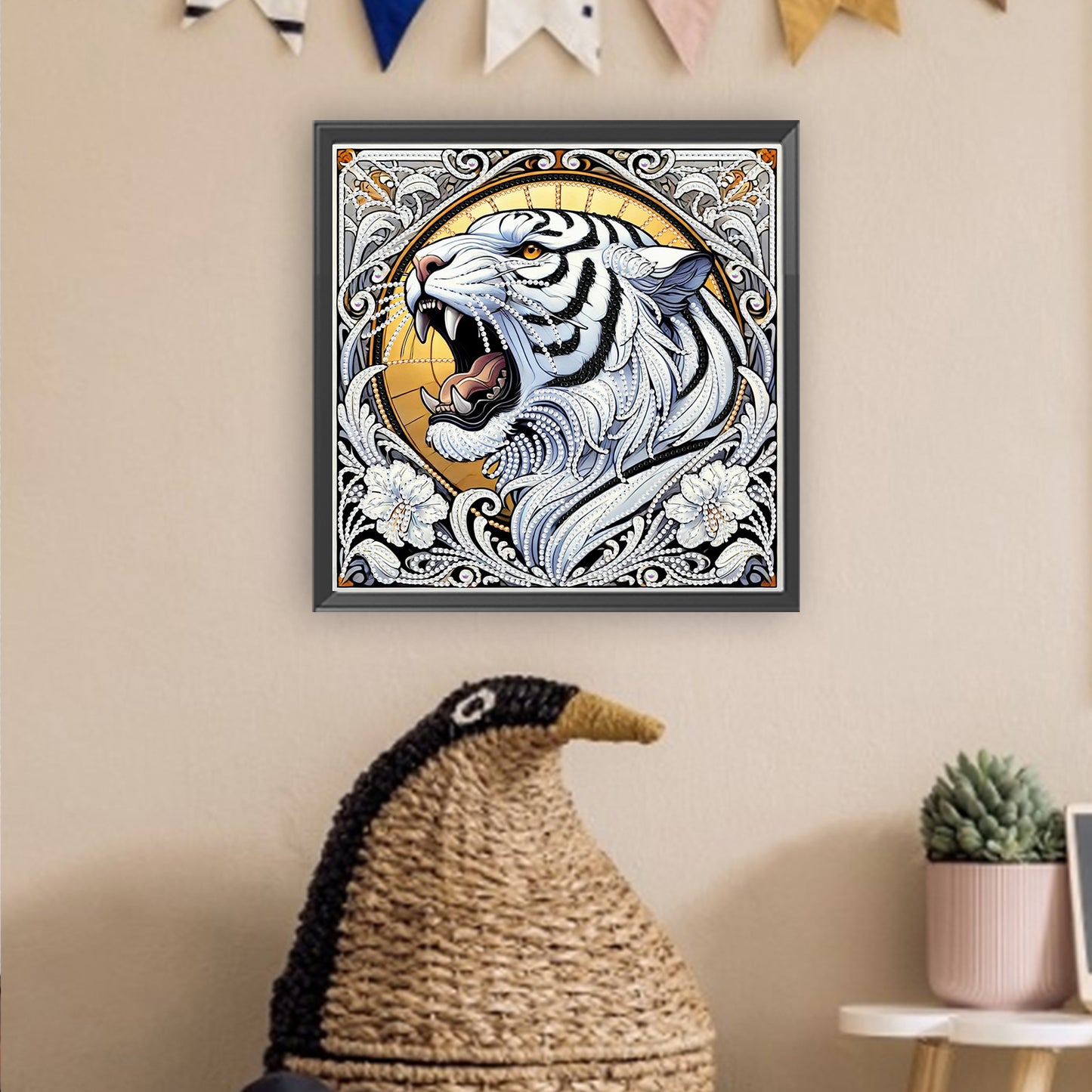 Tiger - Special Shaped Drill Diamond Painting 30*30CM