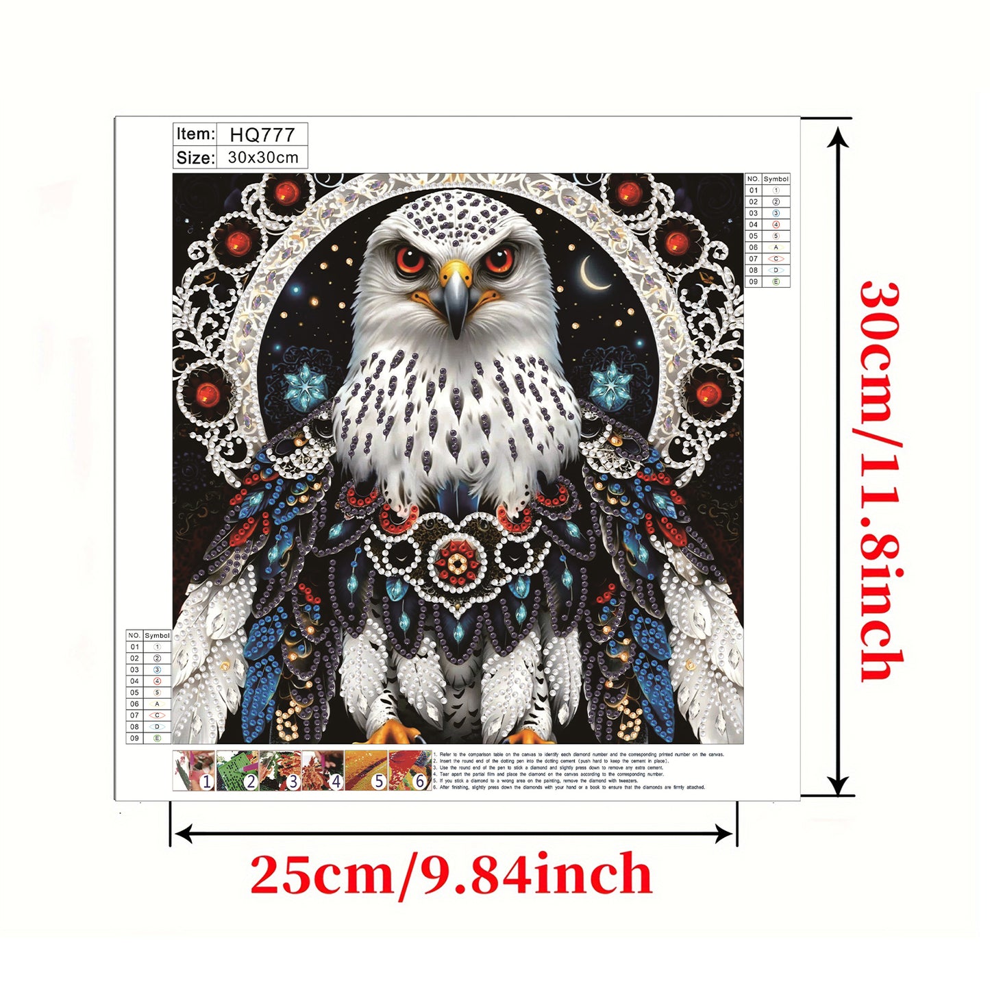 Eagle - Special Shaped Drill Diamond Painting 30*30CM