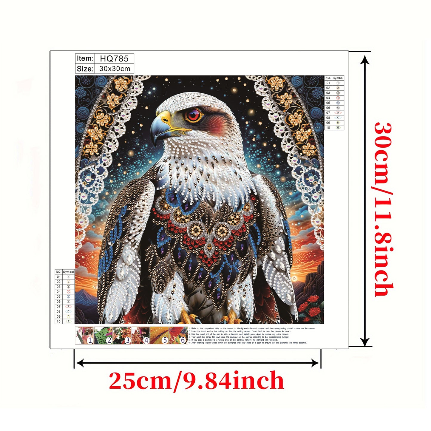 Eagle - Special Shaped Drill Diamond Painting 30*30CM