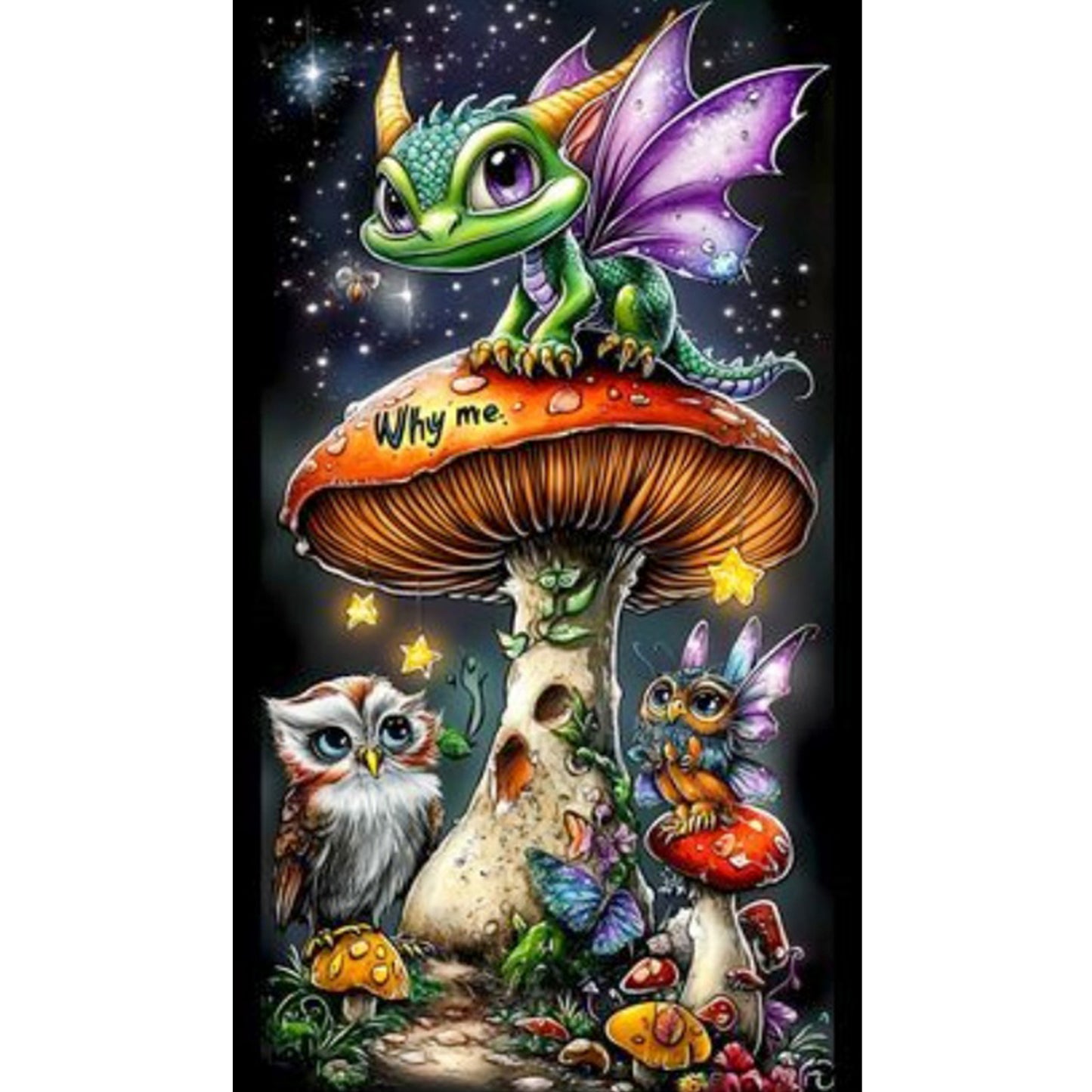 Crows - Full Square Drill Diamond Painting 40*60CM