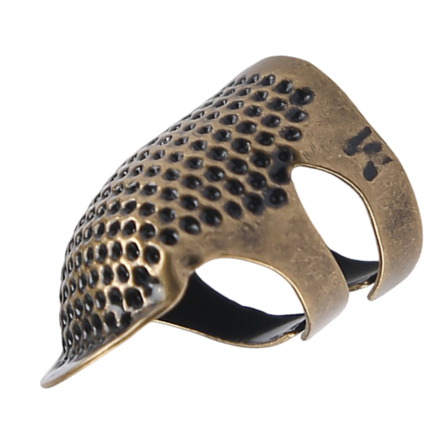 5Pcs Cross-Stitch Tools Retro Adjustable Thimble Hand Sewing Thimble (Bronze M)