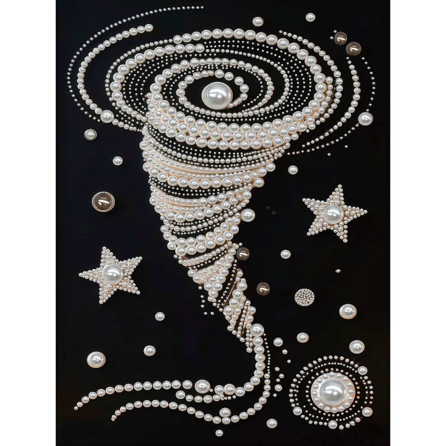 Swirl - DIY Pearl Gem Art Diamond Painting Kits With Framefor Home Decor -30x40cm