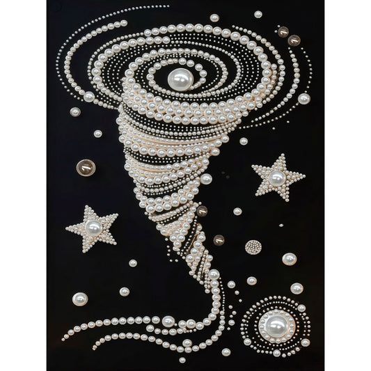 Swirl - DIY Pearl Gem Art Diamond Painting Kits With Framefor Home Decor -30x40cm