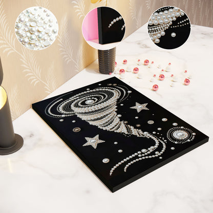 Swirl - DIY Pearl Gem Art Diamond Painting Kits With Framefor Home Decor -30x40cm