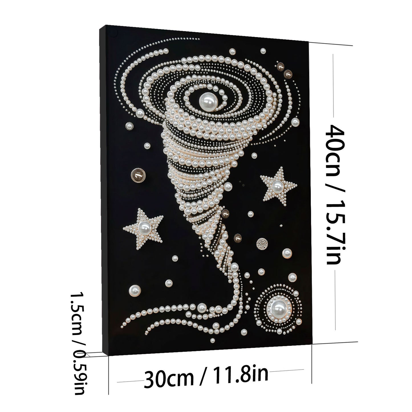 Swirl - DIY Pearl Gem Art Diamond Painting Kits With Framefor Home Decor -30x40cm