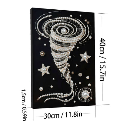 Swirl - DIY Pearl Gem Art Diamond Painting Kits With Framefor Home Decor -30x40cm