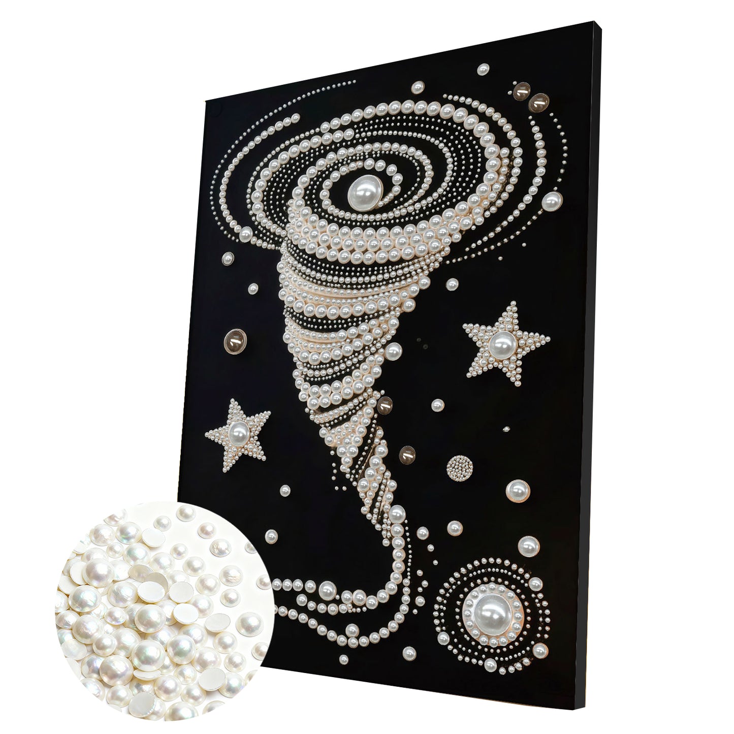 Swirl - DIY Pearl Gem Art Diamond Painting Kits With Framefor Home Decor -30x40cm