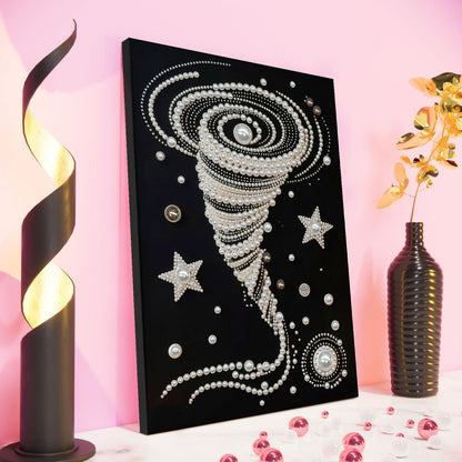 Swirl - DIY Pearl Gem Art Diamond Painting Kits With Framefor Home Decor -30x40cm