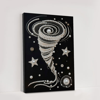 Swirl - DIY Pearl Gem Art Diamond Painting Kits With Framefor Home Decor -30x40cm
