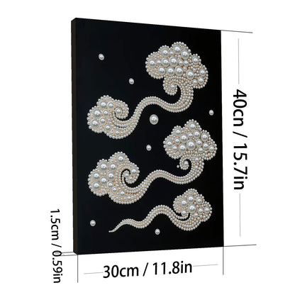 Jade Ruyi - DIY Pearl Gem Art Diamond Painting Kits With Framefor Home Decor -30x40cm