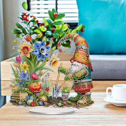 2D Flat Flowers Goblins DIY Acrylic Diamond Painting Ornaments Kit Home Decor