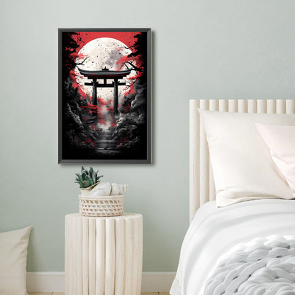 Moonlit Scene - Full Round Drill Diamond Painting 40*60CM