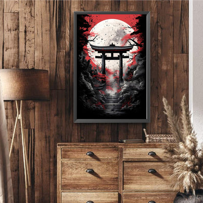 Moonlit Scene - Full Round Drill Diamond Painting 40*60CM