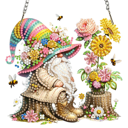 4pcs Goblin 2D Flat DIY Acrylic Diamond Art Pendant Single Side Drill Home Decor