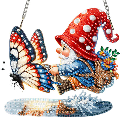 4pcs Goblin 2D Flat DIY Acrylic Diamond Art Pendant Single Side Drill Home Decor