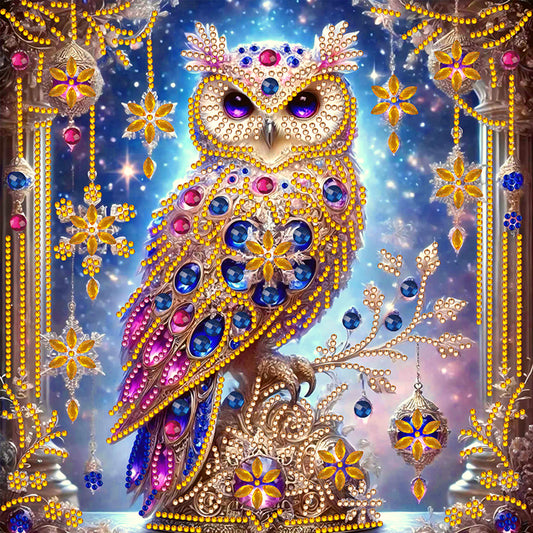 Owl - Special Shaped Drill Diamond Painting 30*30CM
