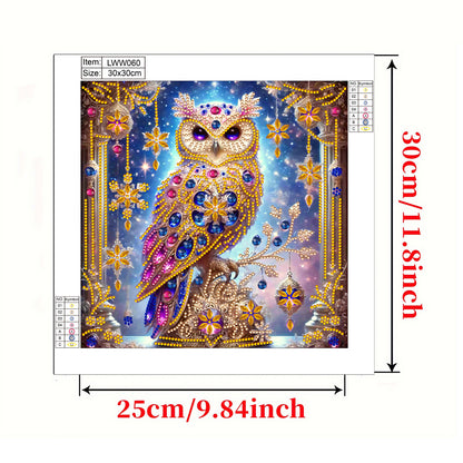 Owl - Special Shaped Drill Diamond Painting 30*30CM