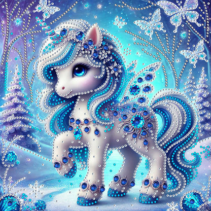Unicorn - Special Shaped Drill Diamond Painting 30*30CM