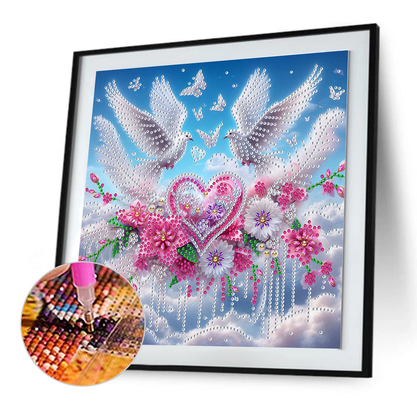 Peace Dove - Special Shaped Drill Diamond Painting 30*30CM