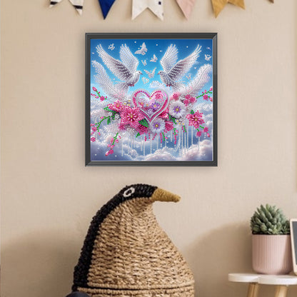 Peace Dove - Special Shaped Drill Diamond Painting 30*30CM