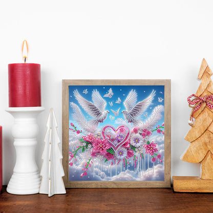 Peace Dove - Special Shaped Drill Diamond Painting 30*30CM