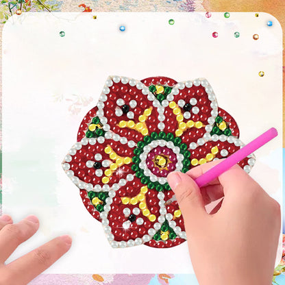 6pcs Exquisite Patterns 2D Acrylic DIY Diamond Painting Magnets Special-Shaped