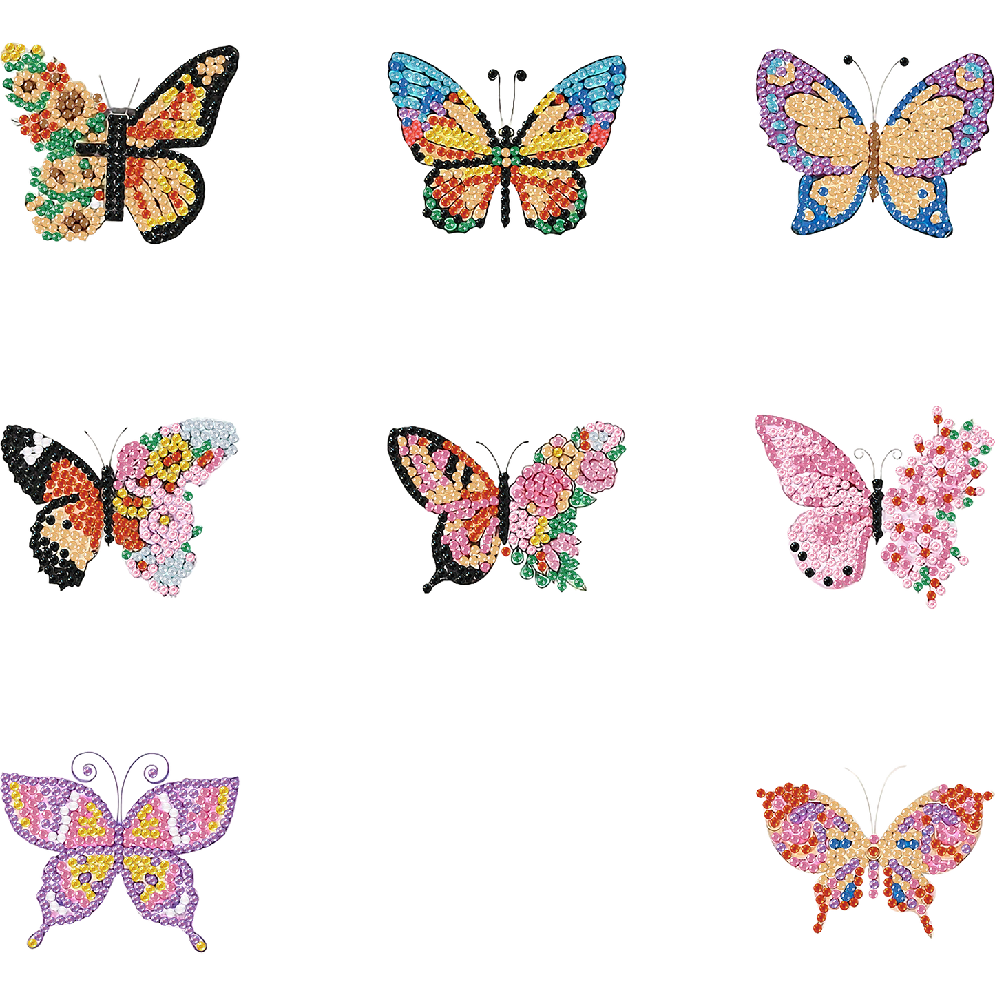 8pcs Butterfly 2D Acrylic DIY Diamond Painting Magnets Special-Shaped Drill