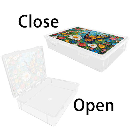DIY Garden Butterfly Pattern Diamond Painting Kit Storage Box for Adult Beginner