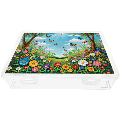 DIY Garden and Lawn Pattern Diamond Painting Kit Storage Box for Adults Beginner