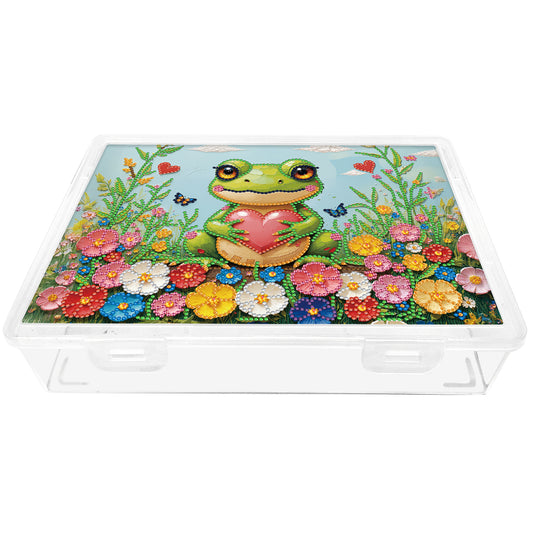 5D DIY Love Frog Pattern Diamond Painting Kit Storage Boxr for Adults Beginners