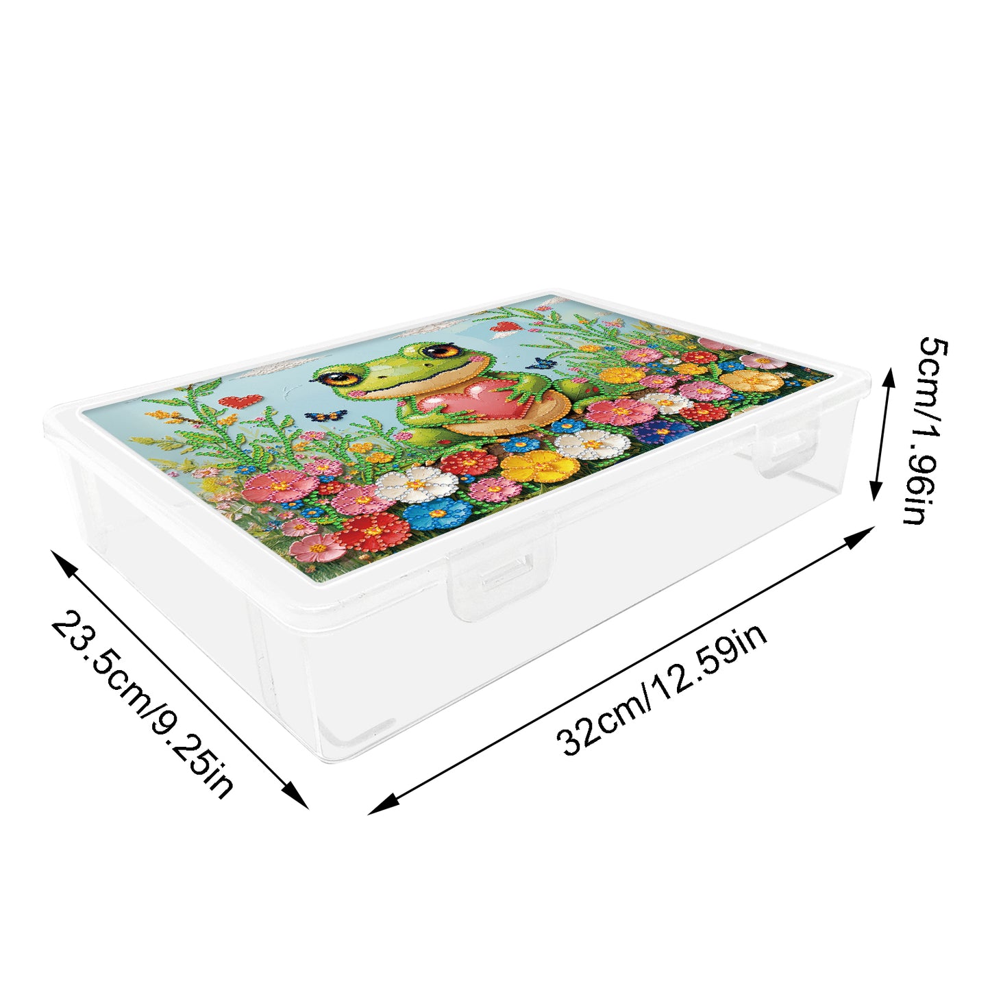 5D DIY Love Frog Pattern Diamond Painting Kit Storage Boxr for Adults Beginners