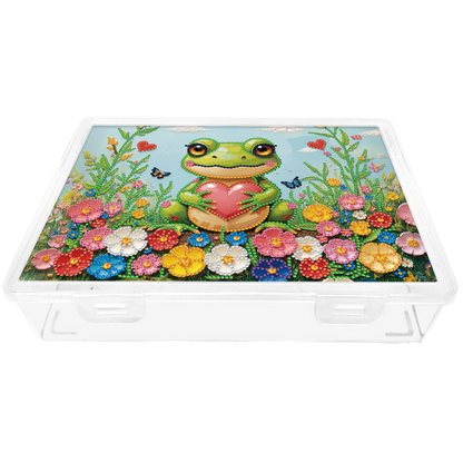 5D DIY Love Frog Pattern Diamond Painting Kit Storage Boxr for Adults Beginners