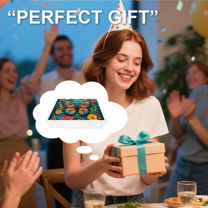 5D DIY Butterfly Pattern Diamond Painting Kit Storage Box for Adults Beginners