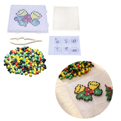 Christmas Bell DIY 5mm Fuse Beads Kit Including Pegboards and Ironing Paper Melty Beads Set Safety