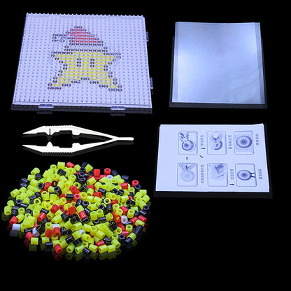 Christmas Five-pointed DIY 5mm Fuse Beads Kit Including Pegboards and Ironing Paper Melty Beads Set Safety
